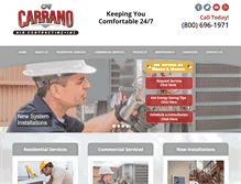 Tablet Screenshot of carranoair.com